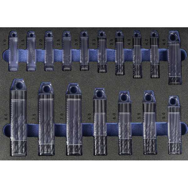 Maletin 1-13X0,50 +3,3 +4,2 HSS (220 UDS. 1010) Brocas DIN338N -1470- IZAR