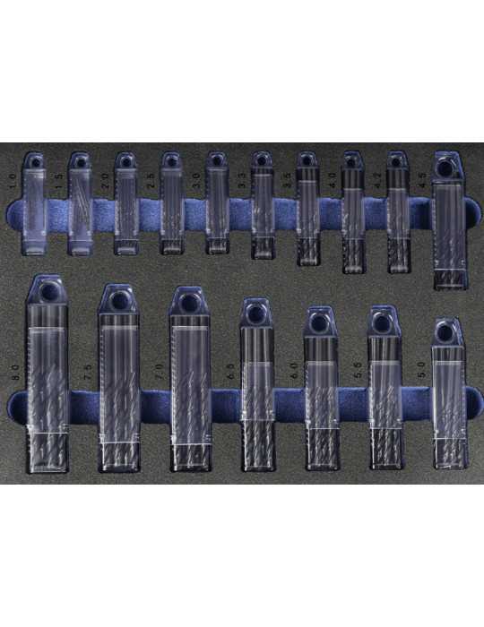 Maletin 1-13X0,50 +3,3 +4,2 HSS (220 UDS. 1010) Brocas DIN338N -1470- IZAR