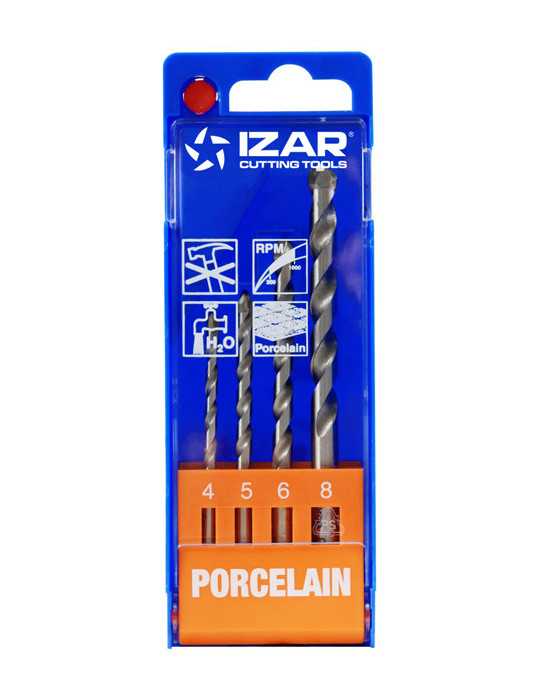 Juego Brocas 4-8 (1882) Porcelanico 4-UDS. -1482- IZAR