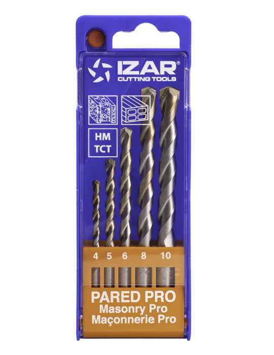 Juego Brocas 4-10 (1886) Pared Profesional 5-UDS. -1486- IZAR