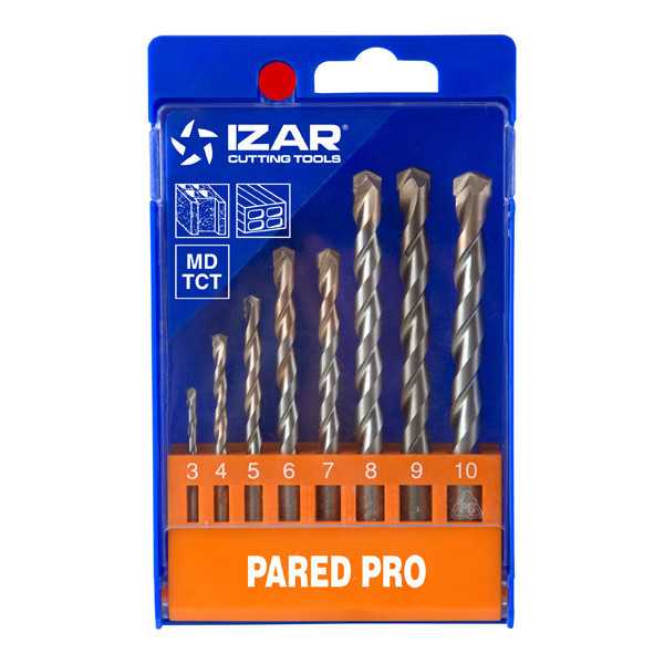 Juego Brocas 3-10 (1886) Pared Profesional 8-UDS. -1487- IZAR