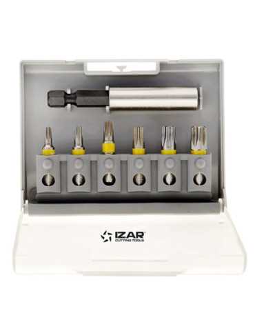Punta Atornillar Set T10-15-20-25-30-40 DIN3126 Standard -1520- IZAR