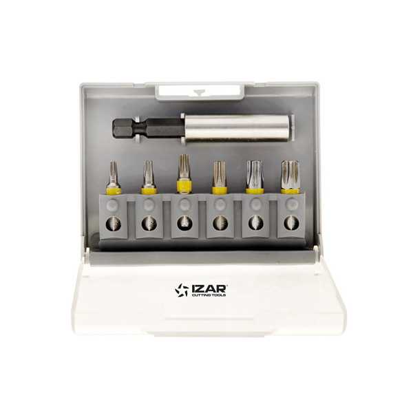 Punta Atornillar Set T10-15-20-25-30-40 DIN3126 Standard -1520- IZAR