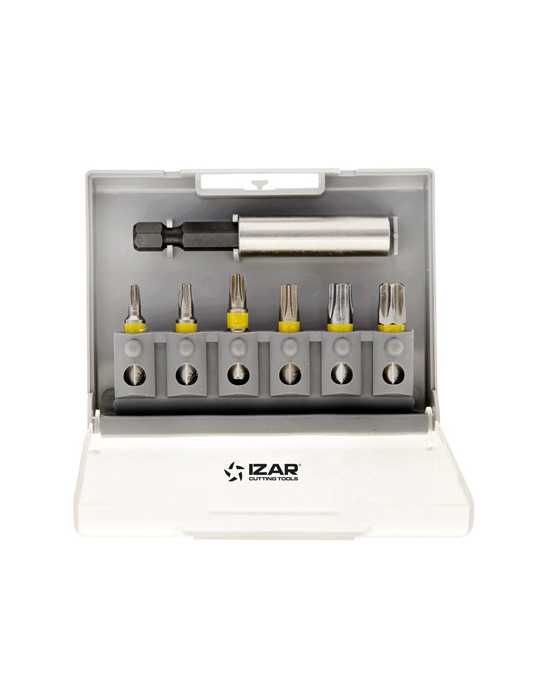 Punta Atornillar Set T10-15-20-25-30-40 DIN3126 Standard -1520- IZAR