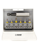 Punta Atornillar Set T10-15-20-25-30-40 DIN3126 Standard -1520- IZAR