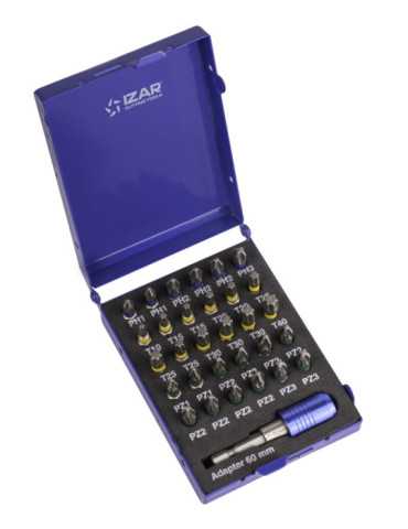 Punta Atornillar Set PH1-2-3 Tx10-15-20-25-30-40 PZ1-2-3 DIN3126 Standard -1520- IZAR
