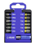 Punta Atornillar Set PH1-2-3 PZ1-2-3 T10-15-20-25-30-40 DIN3126 Standard -1520- IZAR