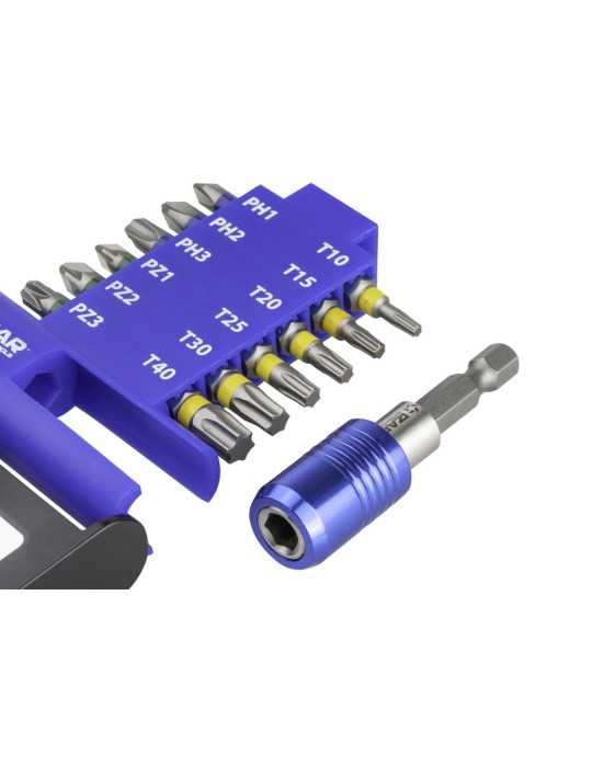 Punta Atornillar Set PH1-2-3 PZ1-2-3 T10-15-20-25-30-40 DIN3126 Standard -1520- IZAR