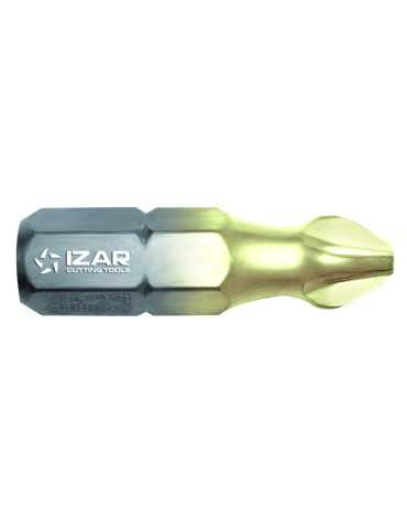 Punta Atornillar PZ 1 DIN3126 Zirkonio L25 - (pack 5 uds. - EUR/pack) -1522- IZAR