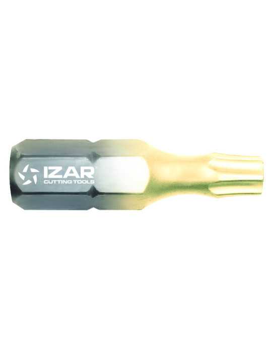 Punta Atornillar Torx 15 DIN3126 Zirkonio L25 - (pack 5 uds. - EUR/pack) -1522- IZAR