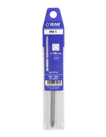 Punta Atornillar PH 1 DIN3126 Standard Larga L100 - (pack 1 pc. - EUR/pack) -1524- IZAR 2