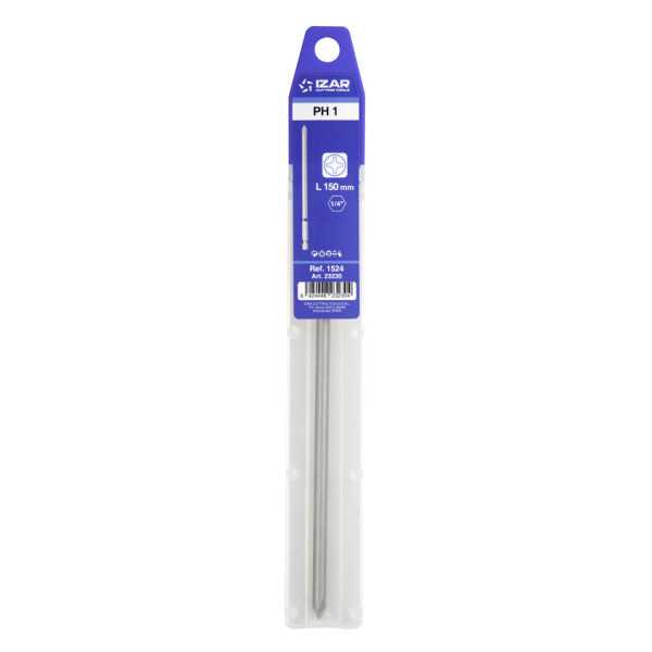 Punta Atornillar PH 1 DIN3126 Standard Larga L150 - (pack 1 pc. - EUR/pack) -1524- IZAR