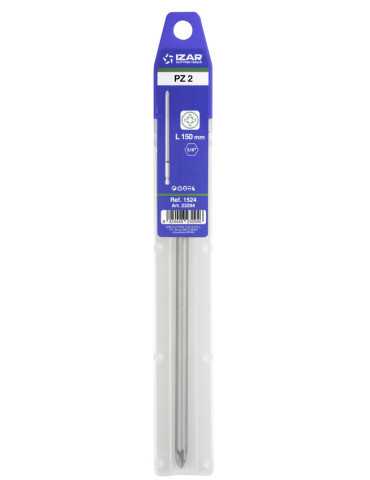 Punta Atornillar PZ 2 DIN3126 Standard Larga L150 - (pack 1 pc. - EUR/pack) -1524- IZAR 2