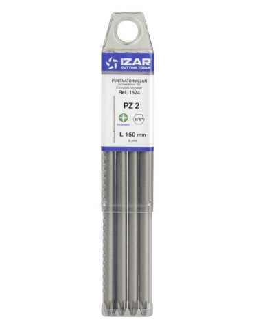 Punta Atornillar PZ 2 DIN3126 Standard Larga L150 - (pack 5 pcs. - EUR/pack) -1524- IZAR 2