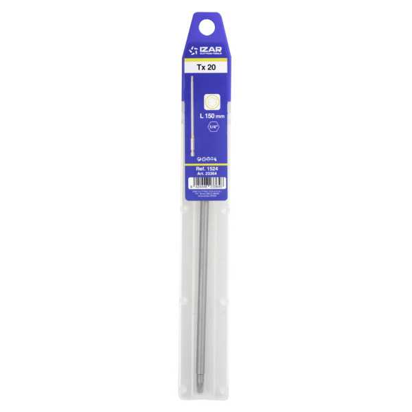 Punta Atornillar Torx 20 DIN3126 Standard Larga L150 - (pack 1 pc. - EUR/pack) -1524- IZAR