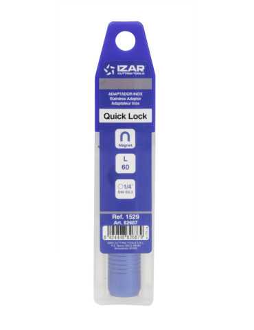Adaptador Quick Lock Inox Punta Atornillar -1529- IZAR 2
