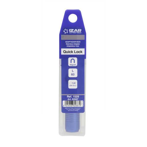 Adaptador Quick Lock Inox Punta Atornillar -1529- IZAR