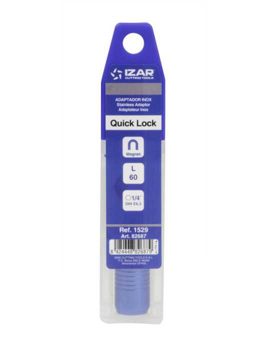 Adaptador Quick Lock Inox Punta Atornillar -1529- IZAR