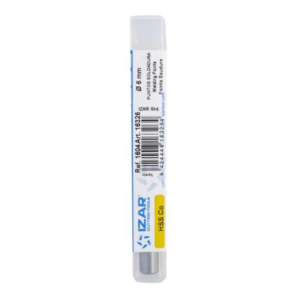 Broca 8,00 mm HSS Co Puntos-Soldadura Punta Zirkonio -1604- IZAR