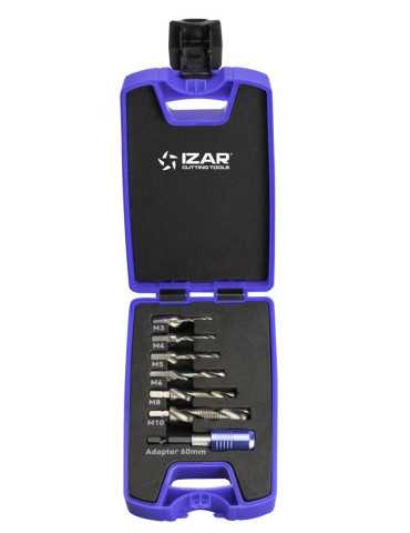 Broca-Macho-Avellanador Set HSS DIN3126 -1610- IZAR