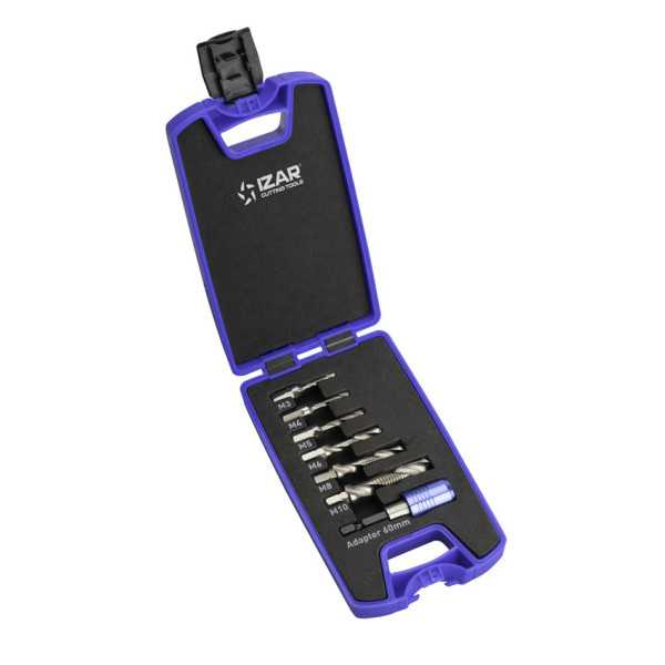Broca-Macho-Avellanador Set HSS DIN3126 -1610- IZAR