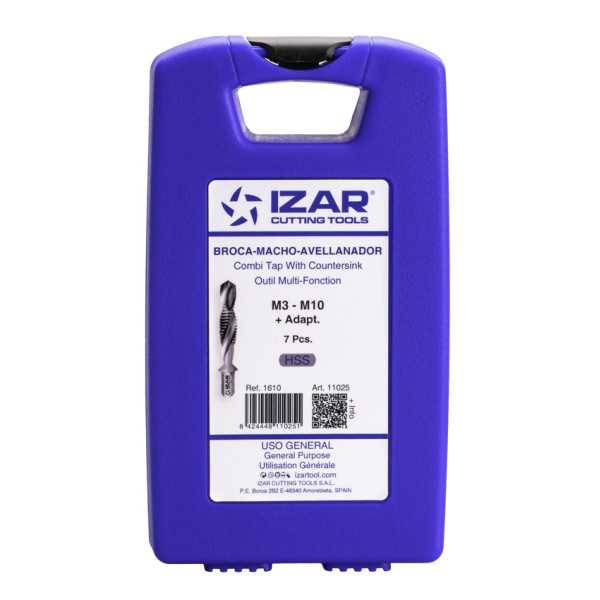 Broca-Macho-Avellanador Set HSS DIN3126 -1610- IZAR