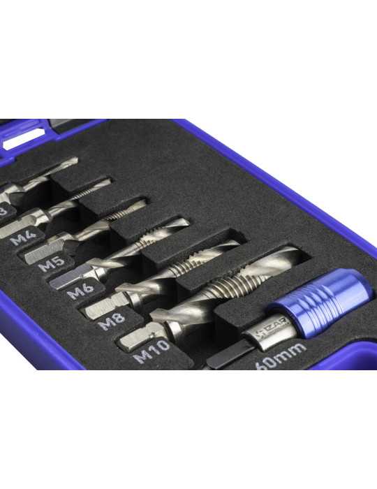 Broca-Macho-Avellanador Set HSS DIN3126 -1610- IZAR