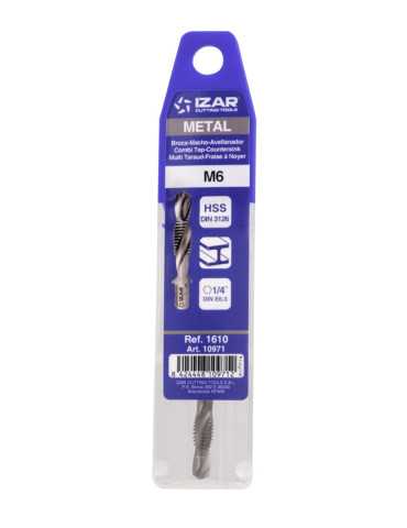 Broca-Macho-Avellanador M4 HSS DIN3126 -1610- IZAR 2