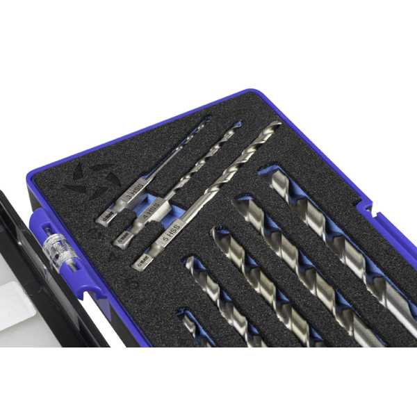 Broca Set 3-4-5-6-7-8-9-10 mm HSS Hexagonal 1/4 Larga DIN E6.3 Metal -1613- IZAR