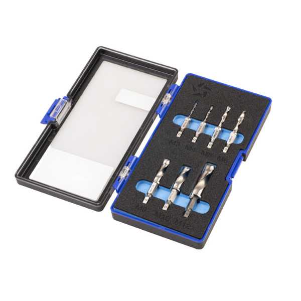 Broca-Macho-Avellanador Set M3-M12 HSS DIN3126 E6.3 -1614- IZAR