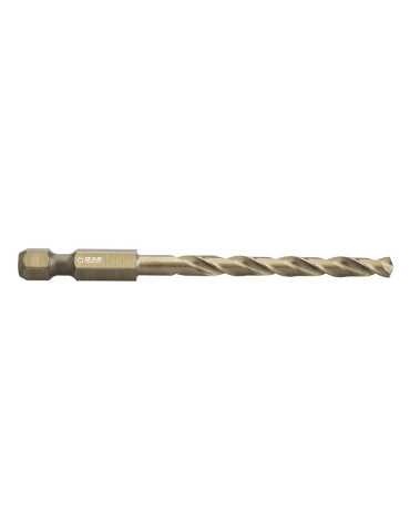 Broca 7,00 mm HSS Co Hexagonal 1/4 Larga DIN E6.3 Metal -1616- IZAR