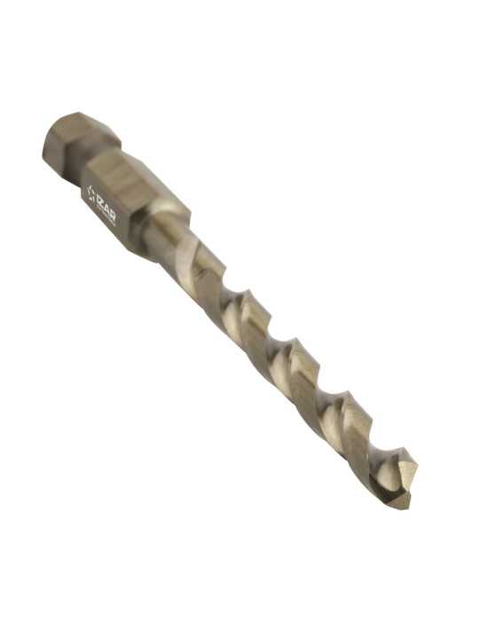 Broca 8,50 mm HSS Co Hexagonal 1/4 Larga DIN E6.3 Metal -1616- IZAR