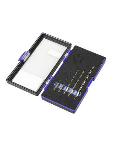 Broca Set 3-4-5-6-8 mm HSS Co Hexagonal 1/4 Larga DIN E6.3 Metal -1616- IZAR 2
