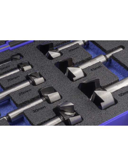 Broca-Fresa Set 15-50 mm HSS Madera -1620- IZAR