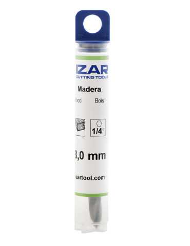 Broca 5,00 mm HSS Hexagonal 1/4 DIN E6.3 Madera -1621- IZAR 2