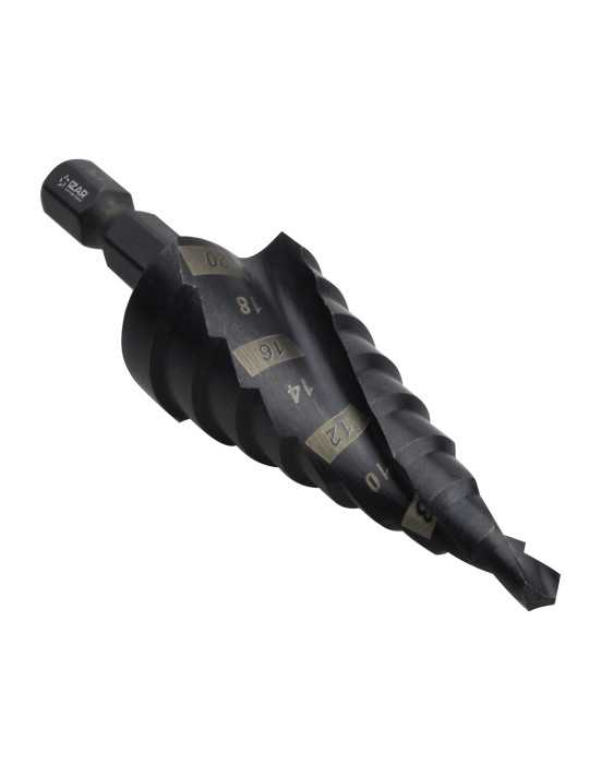 Broca 04,0X20,0 HSS Co Escalonada Espiral DIN E6.3 -1622- IZAR