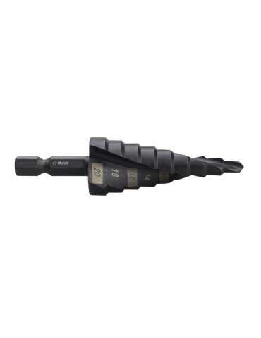 Broca Set 04,0X12,0 HSS Co Escalonada Espiral DIN E6.3 04,0X20,0 - 06,0X30,0 mm -1622- IZAR