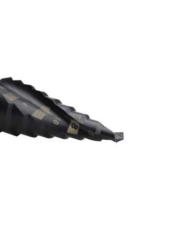 Broca Set 04,0X12,0 HSS Co Escalonada Espiral DIN E6.3 04,0X20,0 - 06,0X30,0 mm -1622- IZAR 2