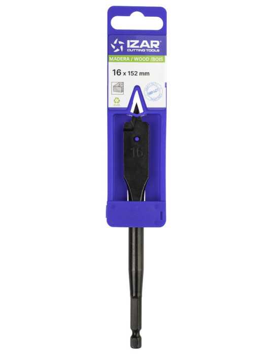 Broca 19,00 mm Madera Plana Gran Rendimiento -1651- IZAR