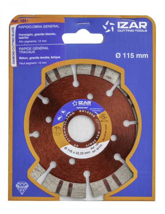 Disco 300 x 12 mm Diamante Segmentado Obra General -1851- IZAR