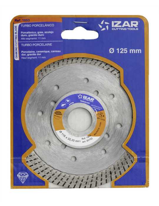 Disco 125 x 11 mm Diamante Turbo Porcelanico -1853- IZAR
