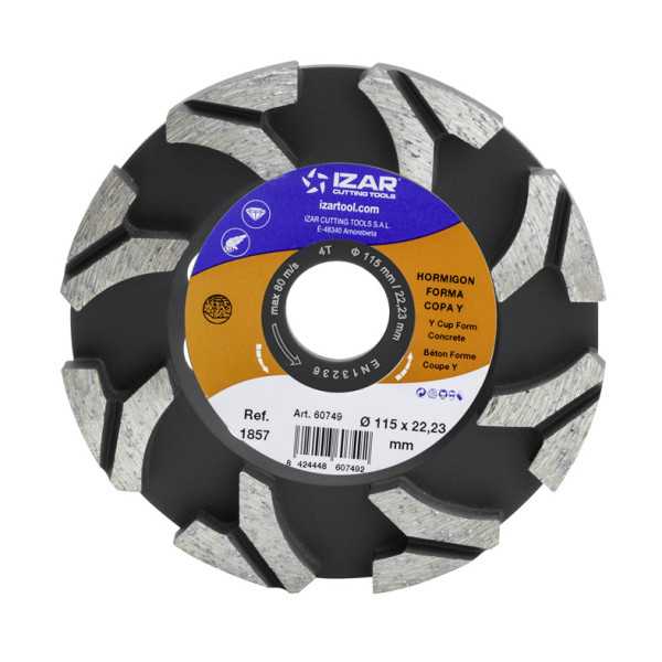 Disco 115 mm Diamante Hormigon Forma Copa Y Top -1857- IZAR