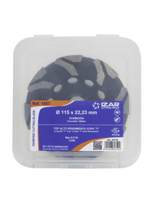 Disco 125 mm Diamante Hormigon Forma Copa Y Top -1857- IZAR