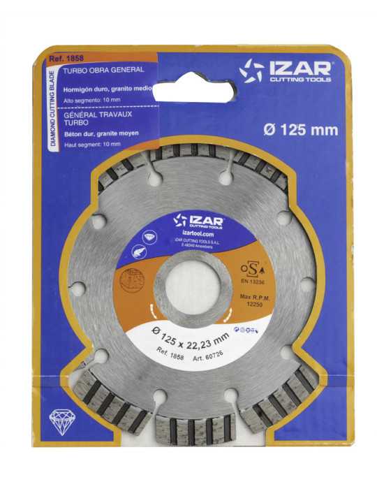 Disco 150 x 10 mm Diamante Turbo Obra General -1858- IZAR