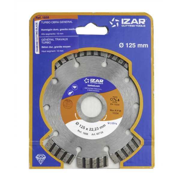 Disco 230 x 10 mm Diamante Turbo Obra General -1858- IZAR