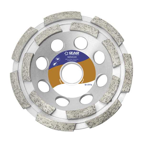 Disco 125 x 08 mm Diamante Hormigon Forma Doble Copa -1861- IZAR