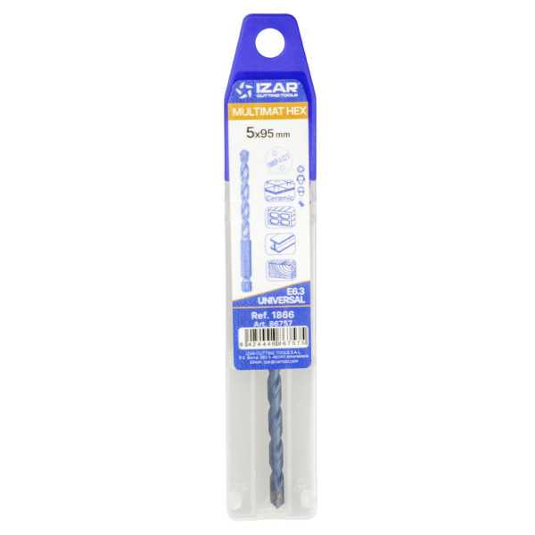 Broca 04,00 mm x L095 Multi Universal Mango E6.3 -1866- IZAR