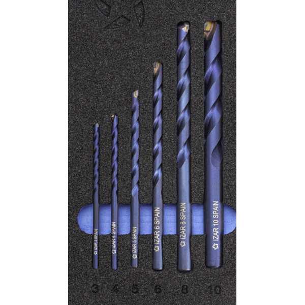 Broca Set 3-10 mm Multi Universal -1876- IZAR