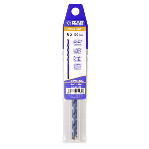Broca 06,00 mm x L150 Multi Universal -1876- IZAR