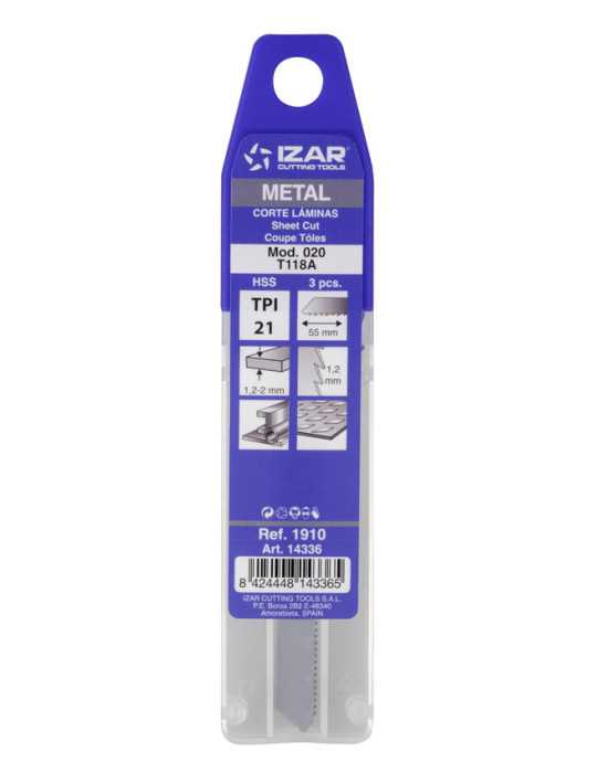 Sierra MOD. 020 (T118A) Calar Metal Amarre T (pack 3 uds. - EUR/pack) -1910- IZAR